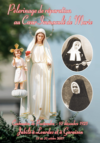 Pèlerinage de réparation au Cœur Immaculé de Marie Pèlerinage de réparation au Cœur Immaculé de Marie